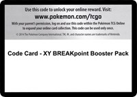Code Card XY BREAKpoint Booster Pack