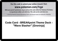 Code Card BREAKpoint Theme Deck Wave Slasher Greninja