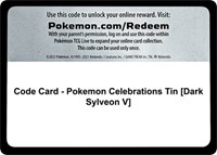 Code Card Pokemon Celebrations Tin Dark Sylveon V
